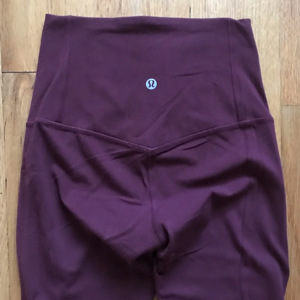 Lululemon Unlimited High Rise Tights Red Merlot 2